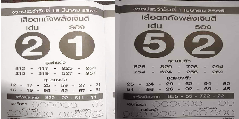 เสือตกถังพลังเงินดี 16 3 66