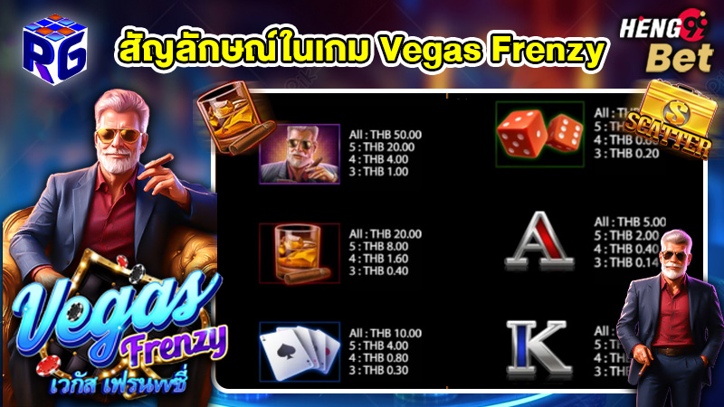 รูปภาพสัญลักษณ์ในเกม Vegas Frenzyของ heng99