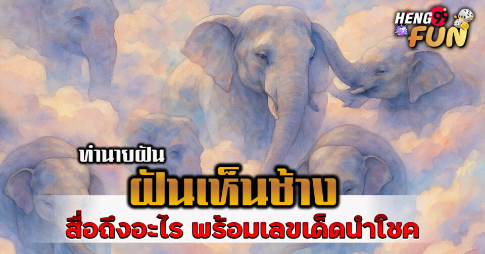 ทำนายฝัน ฝันเห็นช้าง-"Lottery"