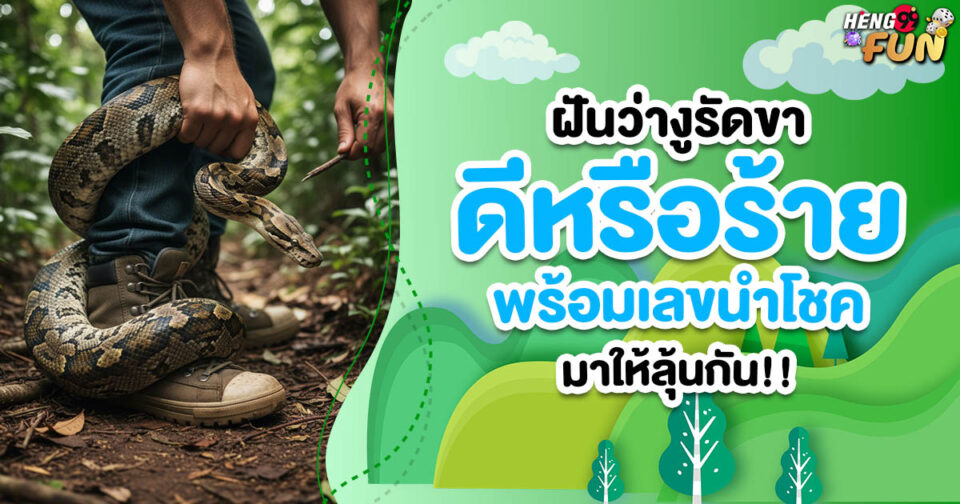 ทำนายฝัน ฝันว่างูรัดขา -"Dreaming of a snake strangling your leg"